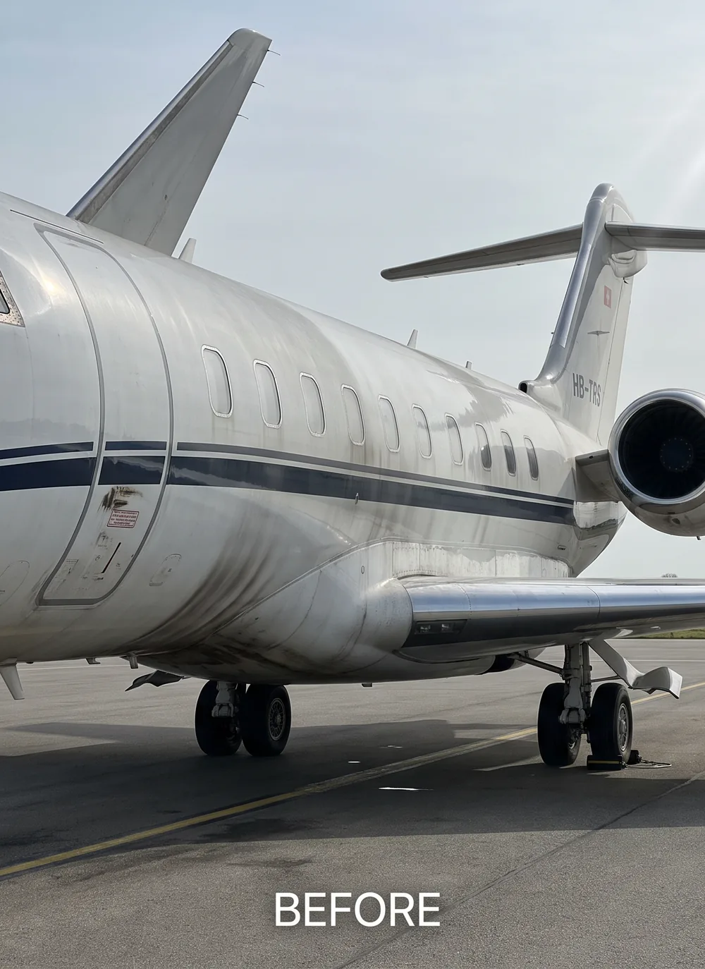 Exterior Dry Wash: before the treatment, example 1